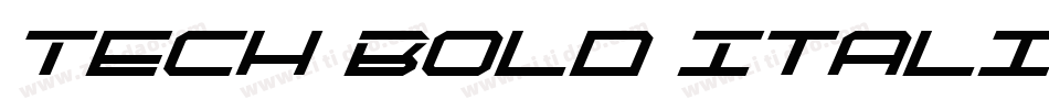 Tech Bold Italic字体转换